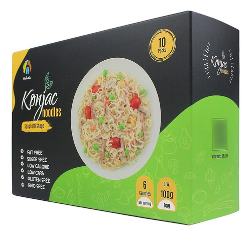 Hethstia 16 Piezas Shirataki Spaghetti Y Miso Instant Ramen,