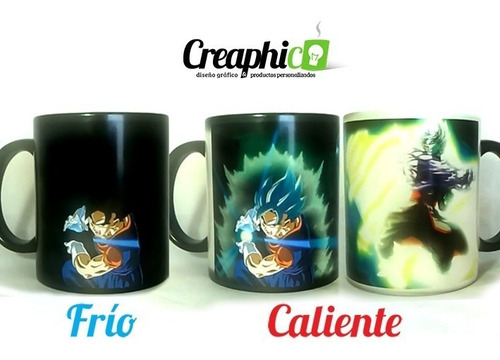 Tazón Dragon Ball, Tazón Mágico, Cambian Con Agua Caliente