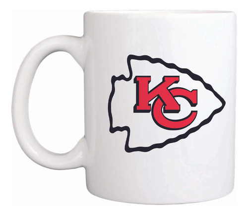 Taza Blanca Kansas City Chiefs