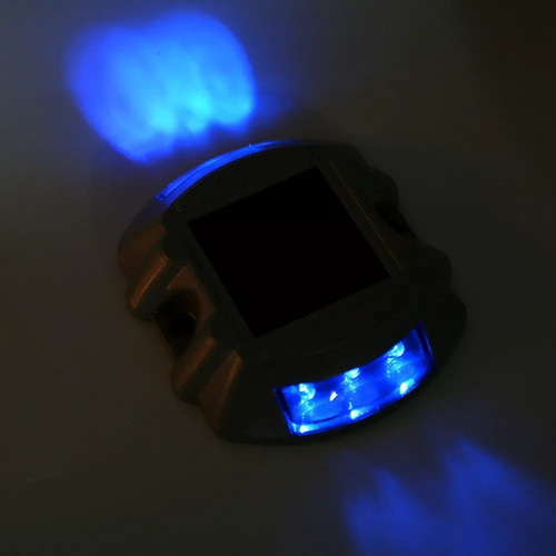V Luces Solares De Carretera 2 Piezas 6 Led Stud Ground