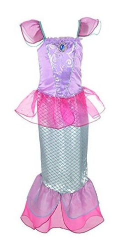 Girls Princess Sirena Hadas Cuentos Traje Cosplay Fanta...