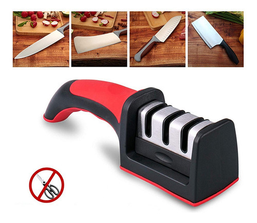 Afilador De Cuchillos Manual Profesional Piedra Cerámica