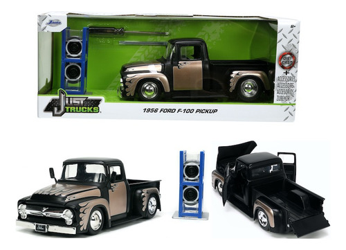 Jada 1:24 1956 Ford F-100 Pickup Just Trucks Extra Rines Color Cafe