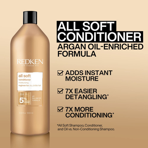 Acondicionador Redken All Soft Para Cabello Seco Y Quebradiz