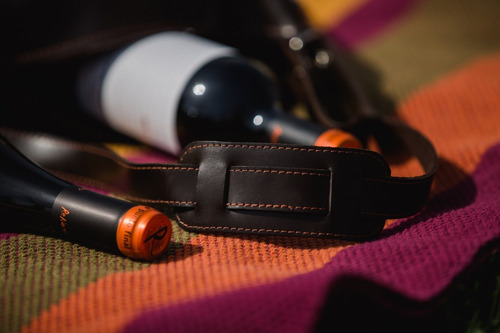 Vino Punto Final Reserva Set 2 Botellas + Bolso De Cuero