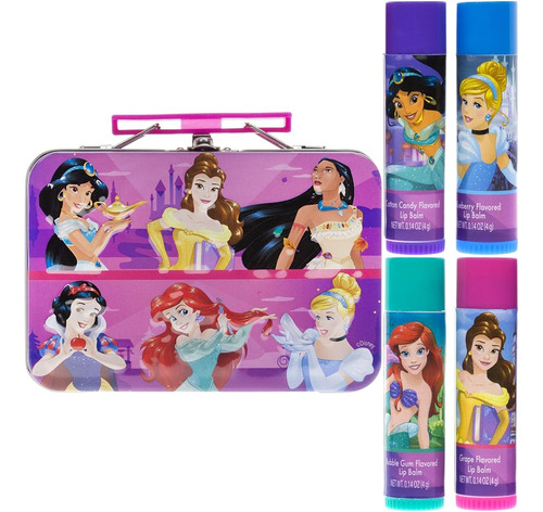 Townley Girl Disney Princess Swirl Lip Balm Con Lata De Alma