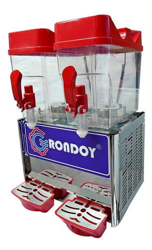 Máquina Refresquera De 2 Tolvas Dispensadora Rojo + Regalo