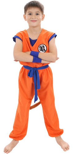 Xlm Anime Dragon Ball Son Goku Traje De Cosplay Para Niños