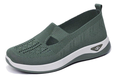 Zapatos De Malla Para Mujer, Transpirables, Informales, Con Suela Suave, Planos, Talla S