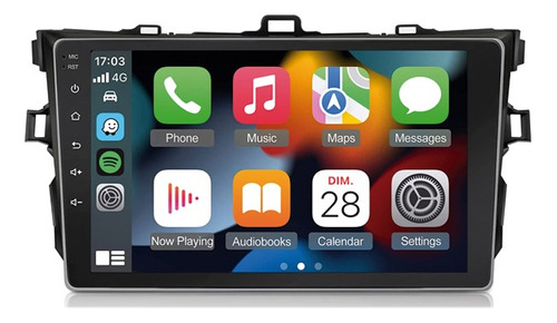 Android Toyota Corolla 2006 - 2013 Carplay Oled 4k Silver