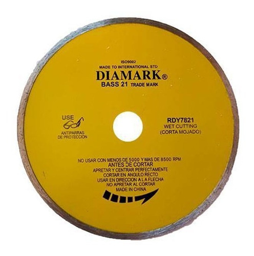 Disco Diamantado  Continuo  Liso Diamark 180 Mm = 7  