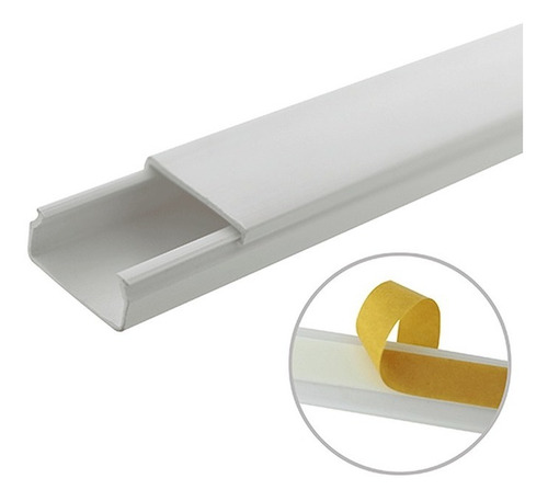 Canaleta Pvc Con Cita Adhesiva 20x10mm 1.8m Thorsman Tmk1020