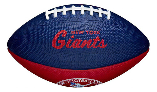 Bola De Futebol Americano Nfl Mini Team Retrô Wilson Cor New Yoirk Giants