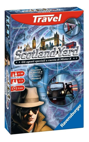 Scotland Yard Travel Busqueda De Mr X Ravensburger 8-99 Años