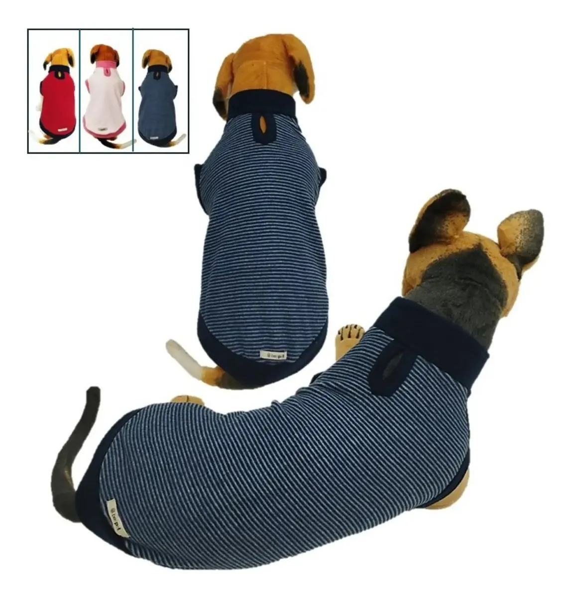 Roupa Frio Pet Casaco Soft Inverno Cachorro Grande Porte Azul-marinho