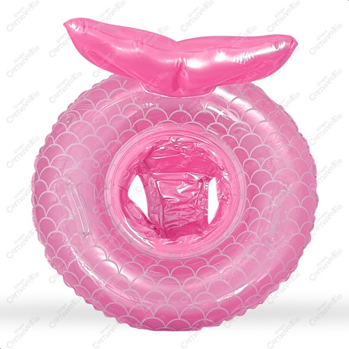 Inflable Flotador Cola Sirena Rosa Infantil Playa Alberca