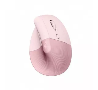 Mouse vertical sem fio Logitech Serie Ergo Lift rosado