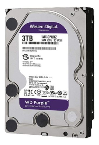 Disco Duro 3tb Western Digital Purpura Dvr Camaras Purple (Reacondicionado)