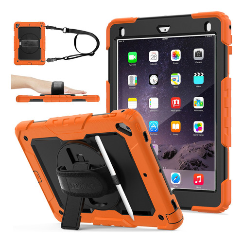 Funda Para iPad 9.7 6 5 Air 2 Pro 9.7 Con Correa Seymac