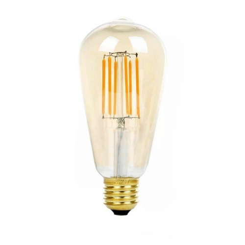 Pack X10 Lampara Led Pera Golden 5w Vintage Antique Candil