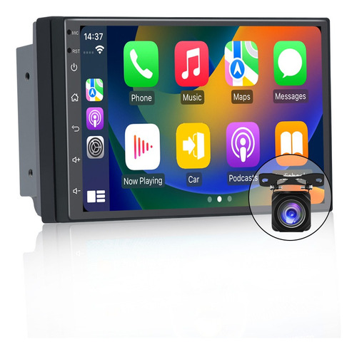 Audio Para Coche Android Carplay De 7 Pulgadas, 2d, 4+32 G,