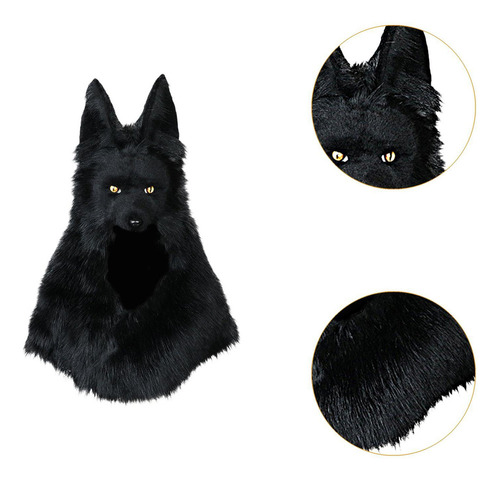 Gorro De Peluche Con Cabeza De, Accesorio Novedoso Para