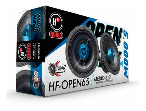 Medio 6.5  Con Tweeter Integrado 1,000 Wopen Show Hf-open65 