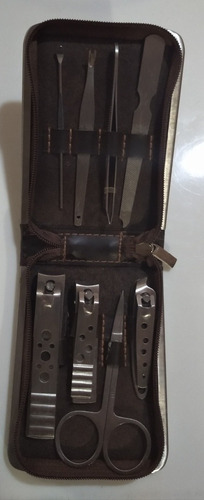 Imagen 2 de 3 de Estuche Kit Manicure Pedicure Acero Inoxidable (8 Piezas)