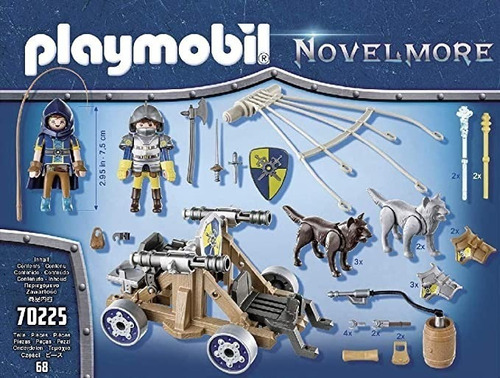 Playmobil Novelmore 70225 Equipo Lobo Con Cañon Edu