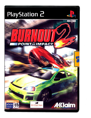 Juego Burnout 2 Point Of Impact Ps2 - Físico En Caja