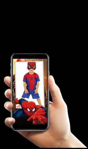 Convite Virtual Animado Personalizado Homem Aranha -vertical