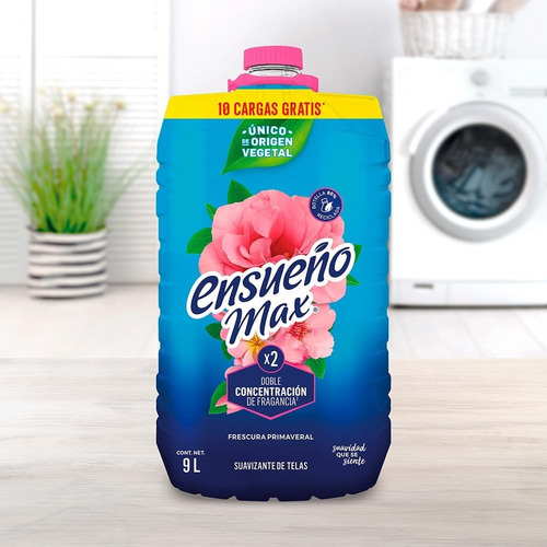 Suavizante De Telas Ensueño Frescura Primaveral 9 Lts