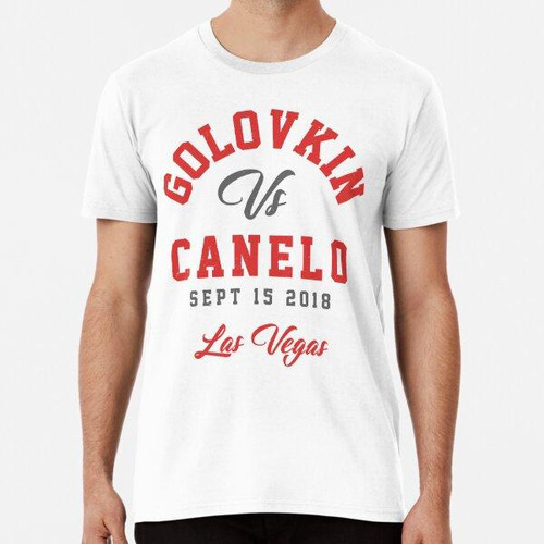 Remera Ggg Vs Canelo Boxing T-shirt Algodon Premium