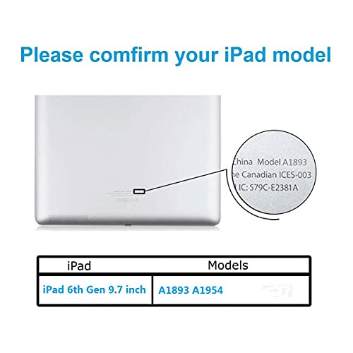 Para iPad 6 Negro 2018 6ta Generación A1893 A1954 Reem...
