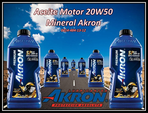 Aceite Motor 20w50 Mineral Akron 