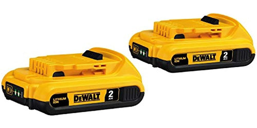 Batería Dewalt 20v Max, Paquete Doble Compacto 2.0ah (dcb203