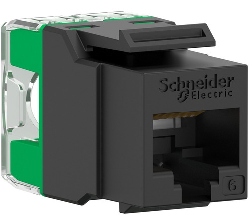 Schneider Actassi Flex Jack Rj45 Cat 6 Keystone Negro