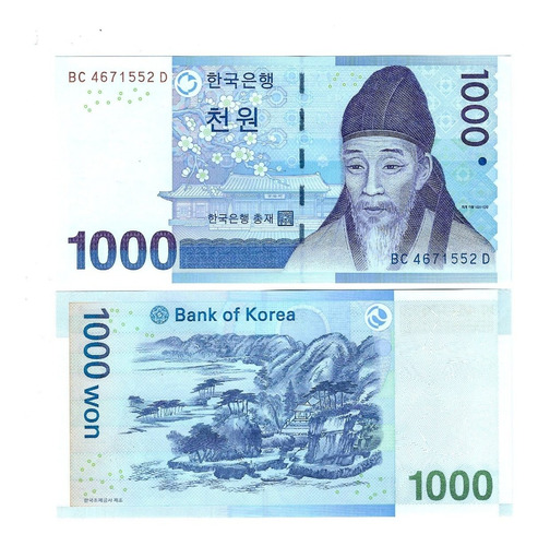 Corea Del Sur  Billete 1000 Won 2007 - Unc