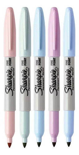 Marcadores Permanente Punta Fina Sharpie Mistic X5 Colores