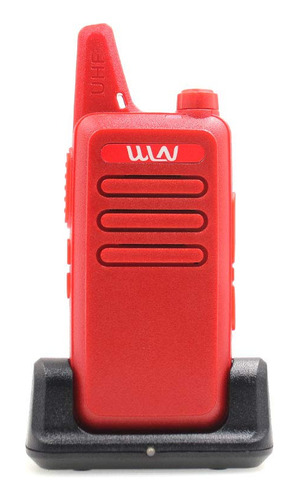 Portatil Via Radio Wln Kd Walkie Talkie Uhf Mhz Color Rojo