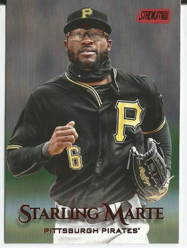 2019 Topps Stadium Club Red Starling Marte Pirates