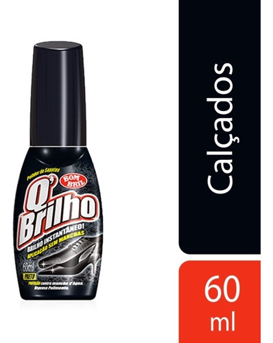 Cera Liquida Para Sapato Qbrilho Preto 60ml