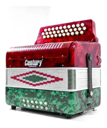 Century C3012b Acordeon Botones Sol Bandera 30 Botones 12 B
