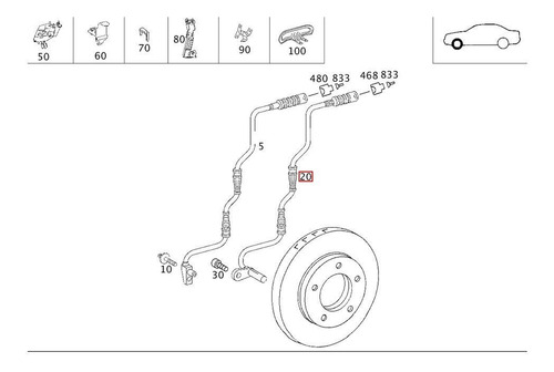 Sensor Abs Delatero Mercedes-benz W211 C219 E220 E320 E350
