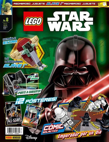 Revista'' Lego Star Wars No.8''+1 Nave Lego+2 Posters Panini
