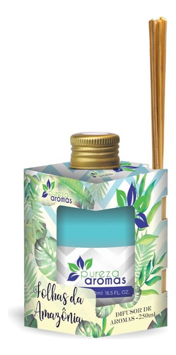 Difusor De Ambientes Pureza Aromas 250ml Folhas Da Amazônia