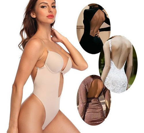 Sexy Shaper Bra Deep V Bra Jumpsuit Lencería Invisible