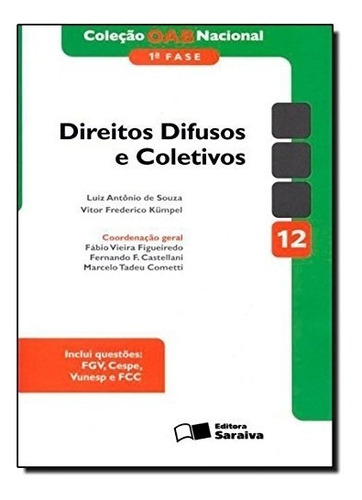 Livro Direitos Difusos E Coletivos - Volume 12 - Coleção Oab