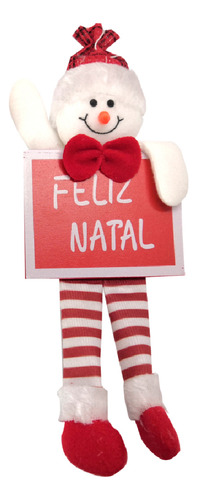 Enfeite De Pendurar Natal Papai Noel E Boneco De Neve Cor Modelo 2