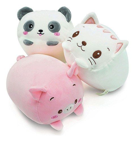 Onsoyours Juego De Juguetes De Peluche, 3 Piezas De Animales